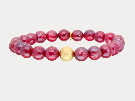 Scarlet Mini Melange Beaded Bracelet