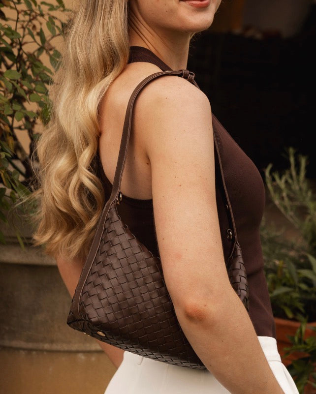 Madeline Shoulder Bag- Chocolate