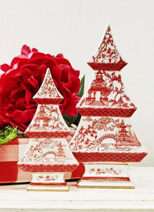 Red Assorted Chinoiserie Trees