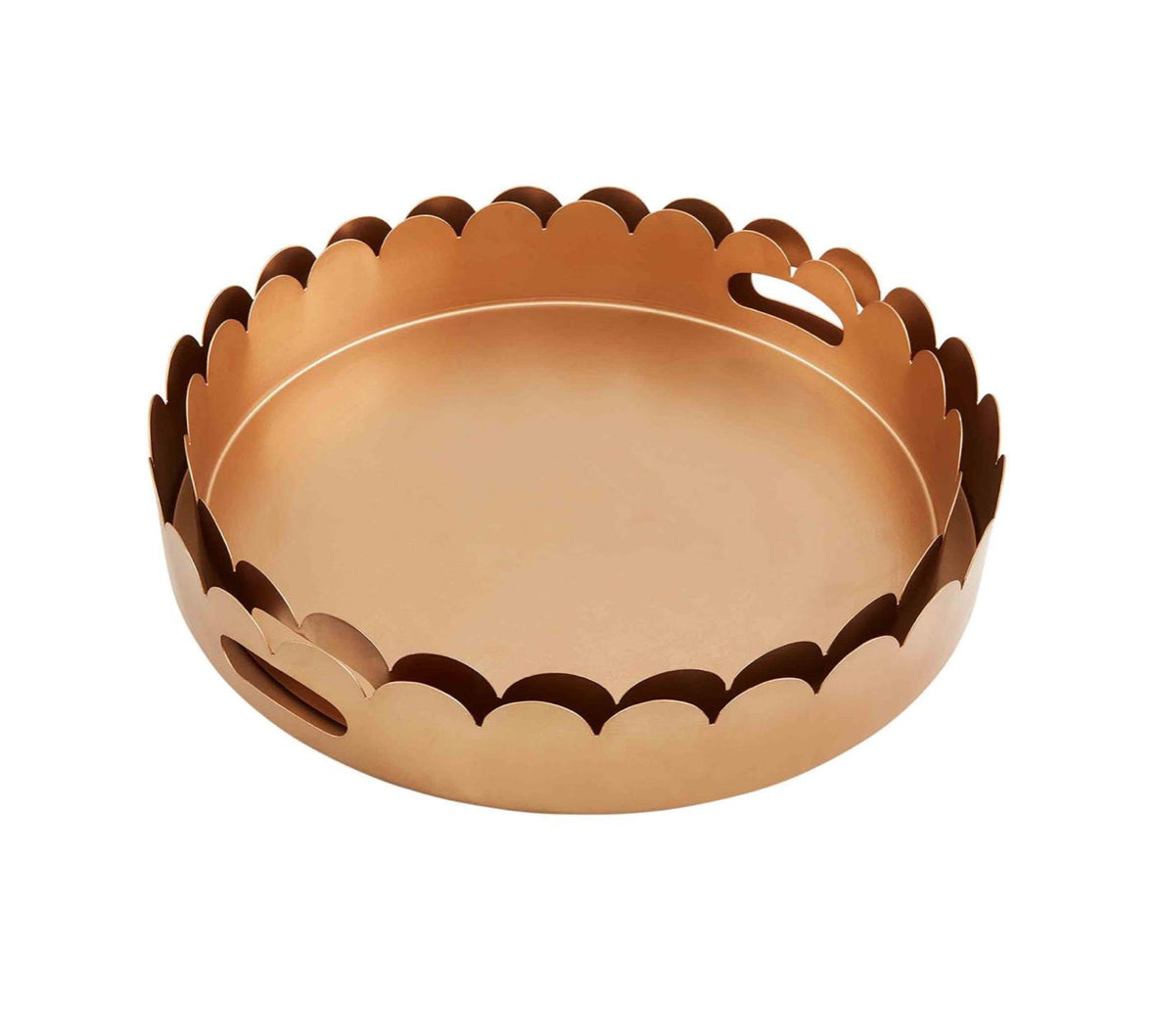 Scalloped Gold Trays