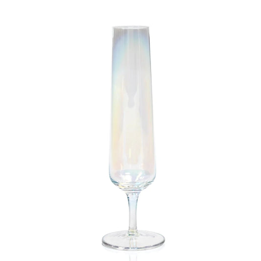 Festive Iridescent Champagne Flute