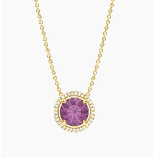 Alexandrite Birthstone Pendant Necklace (June)
