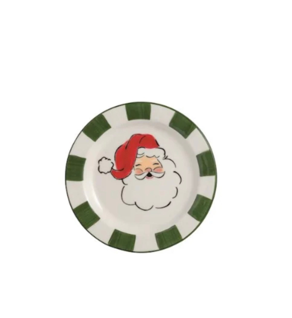 Hand Painted Christmas Tidbit Plate