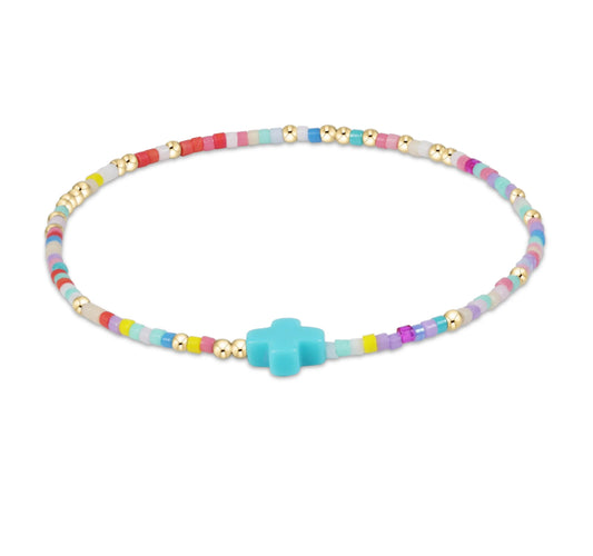 egirl Hope Unwritten Signature Cross Bracelet - hot mess