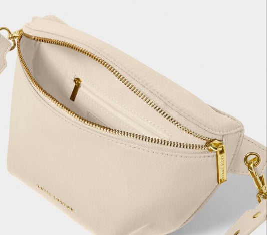 Nylon Luxe Belt Bag- Chalk