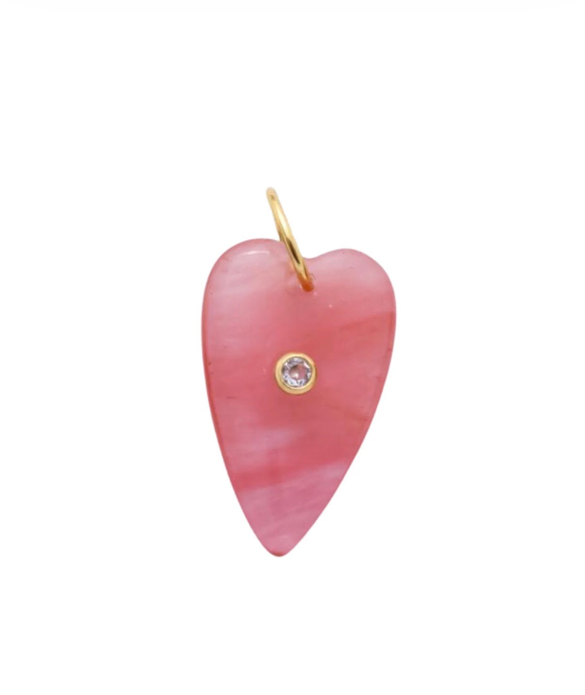 Stone Heart Charm