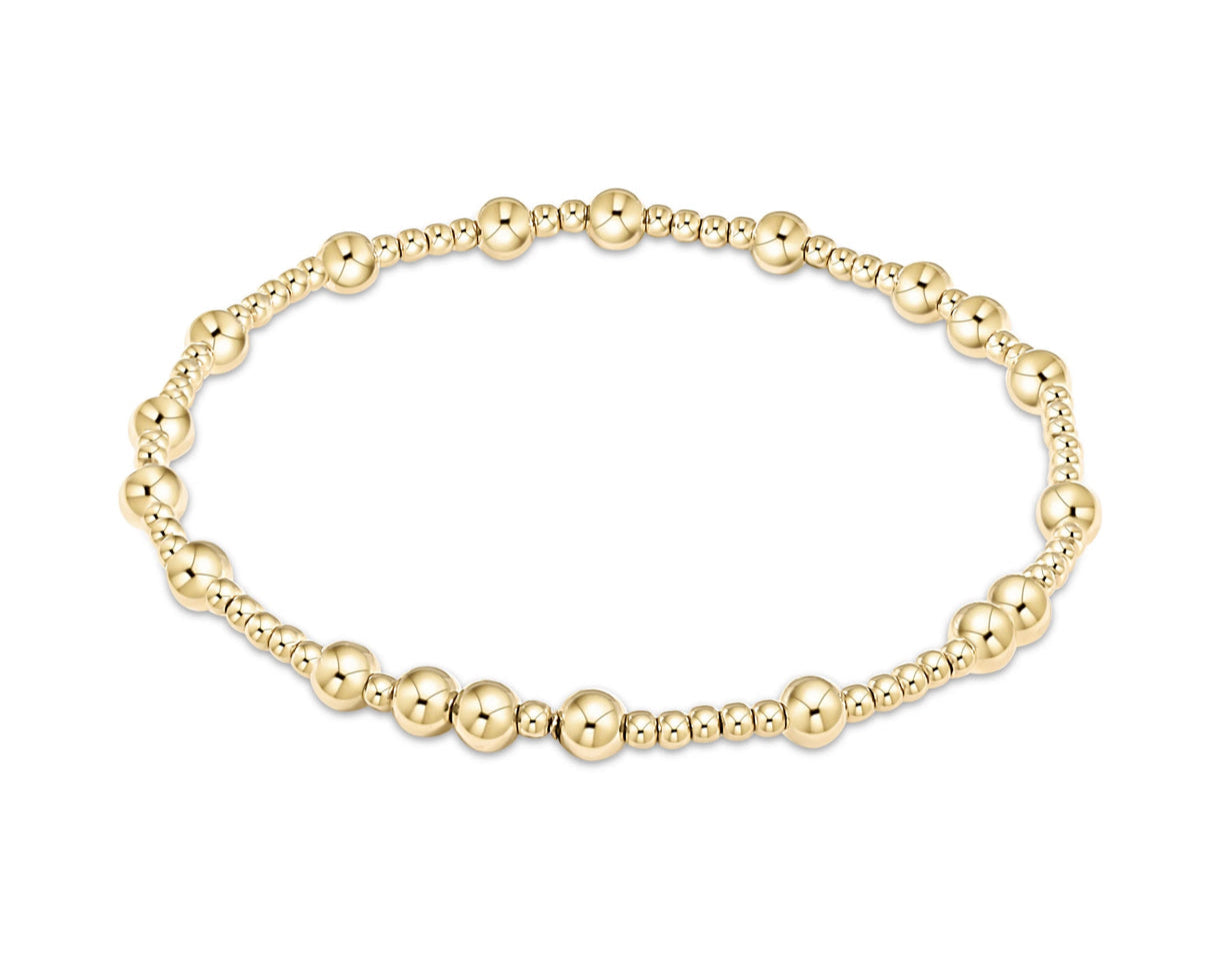 egirl Hope Unwritten 4mm Bead Bracelet- Gold