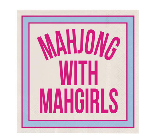 Beverage Napkins - Mahjong w/ Mah Girls