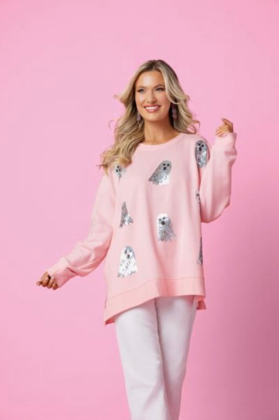 Ghost Sparkle Sweatshirt - Women's