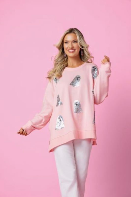 Ghost Sparkle Sweatshirt - Women's