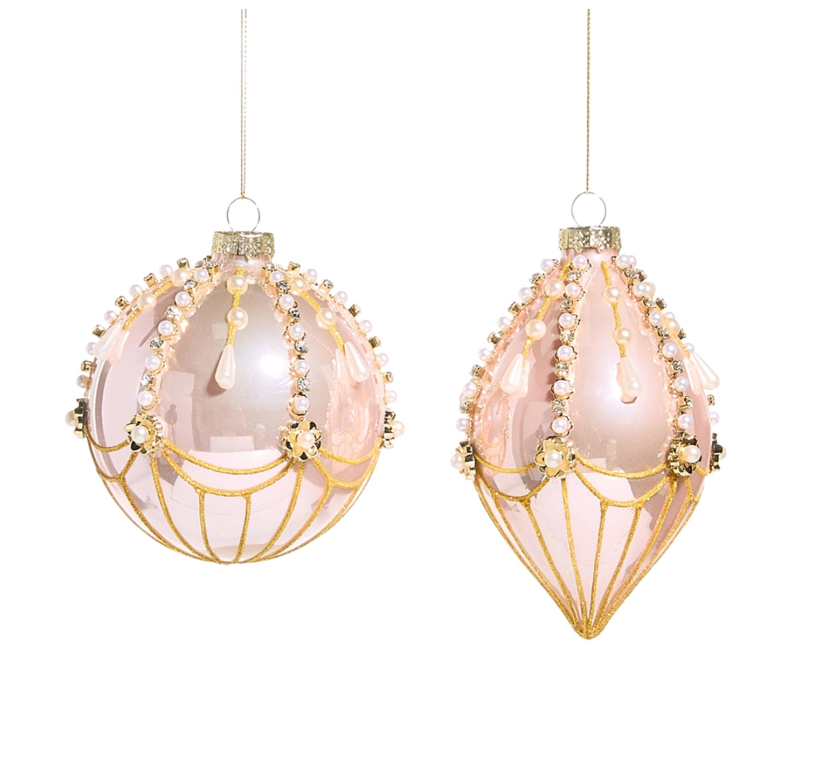 Pink and Pearl Fairground Ornament