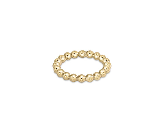 Classic Gold 3mm Bead Ring