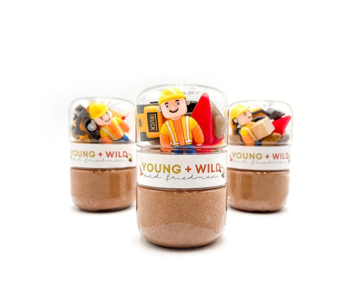 Construction Grab & Go Dough Jar