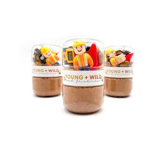 Construction Grab & Go Dough Jar