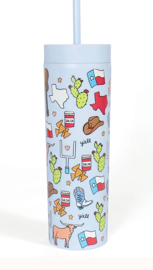 Texas Western Icons Skinny Tumbler