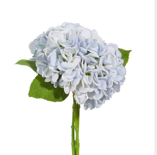 Real Touch Light Blue Hydrangea 13”