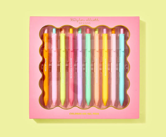 Faith Set of 10 Colored Gel Pens