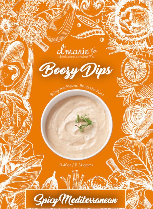 Spicy Mediterranean Boozy Dip