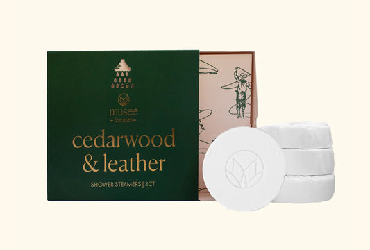 Cedarwood and Leather Shower Steamer