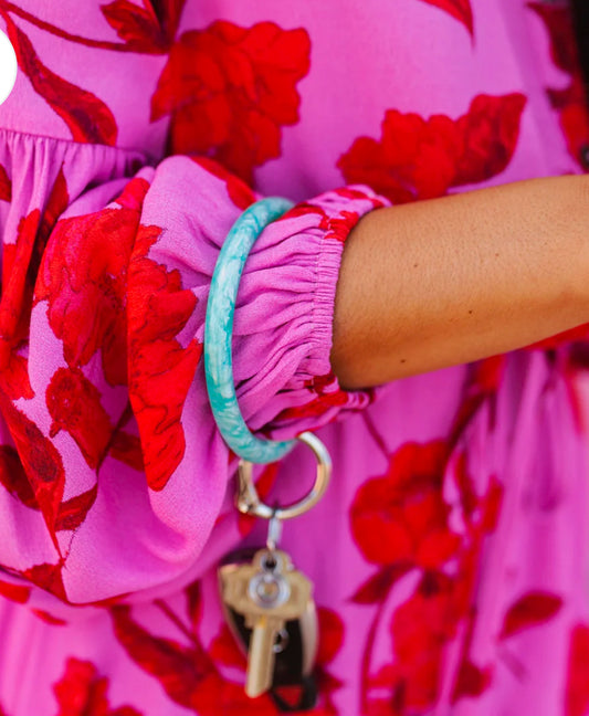 Resin Big O® Key Ring - In The Pool