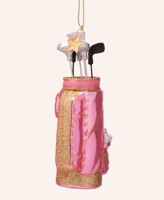 Opal Pink Golf Bag Ornament