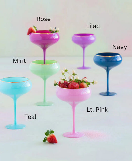 Sugar Plum Coupe Glasses