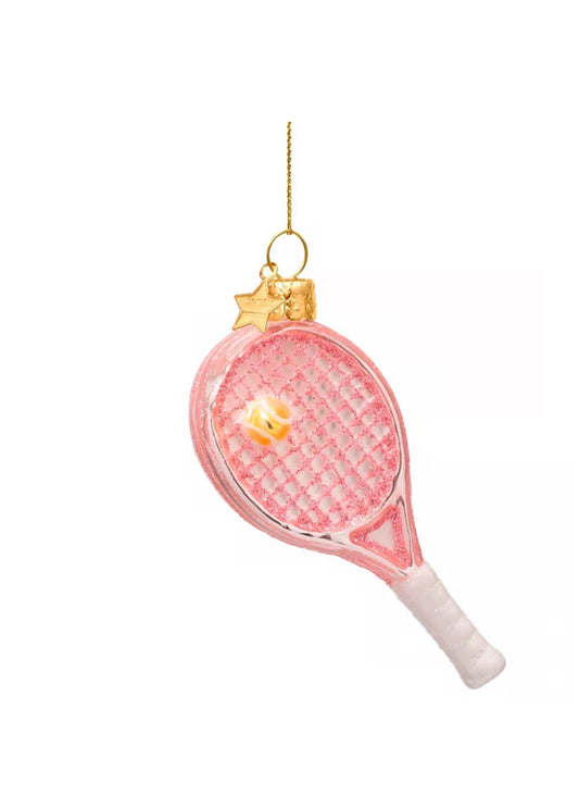 Pink Tennis Racket Ornament