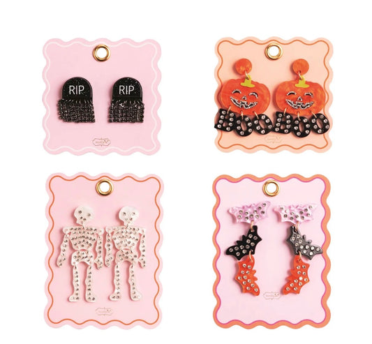 Halloween Rhinestone Earrings