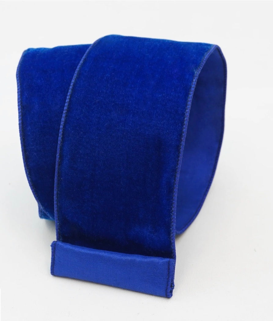 Velvet Lustre Ribbon- Royal Blue