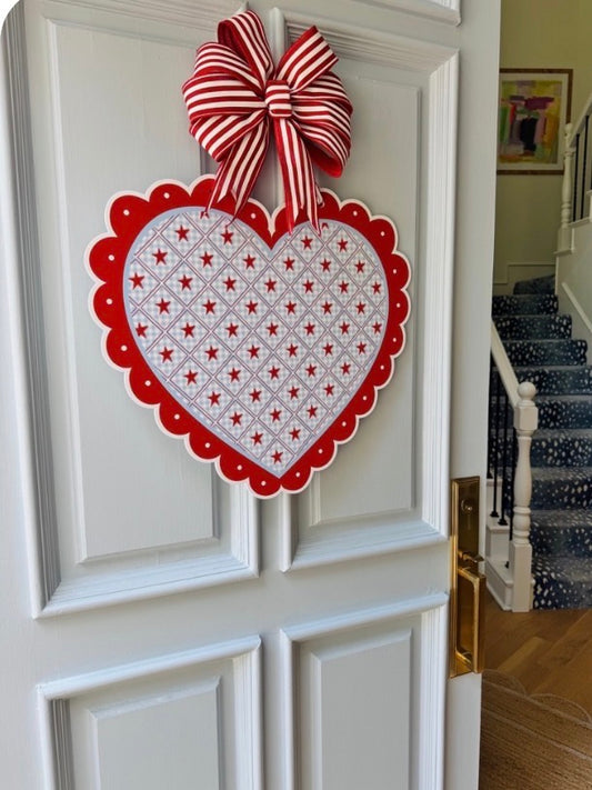 2026 Patriotic Heart Door Hanger