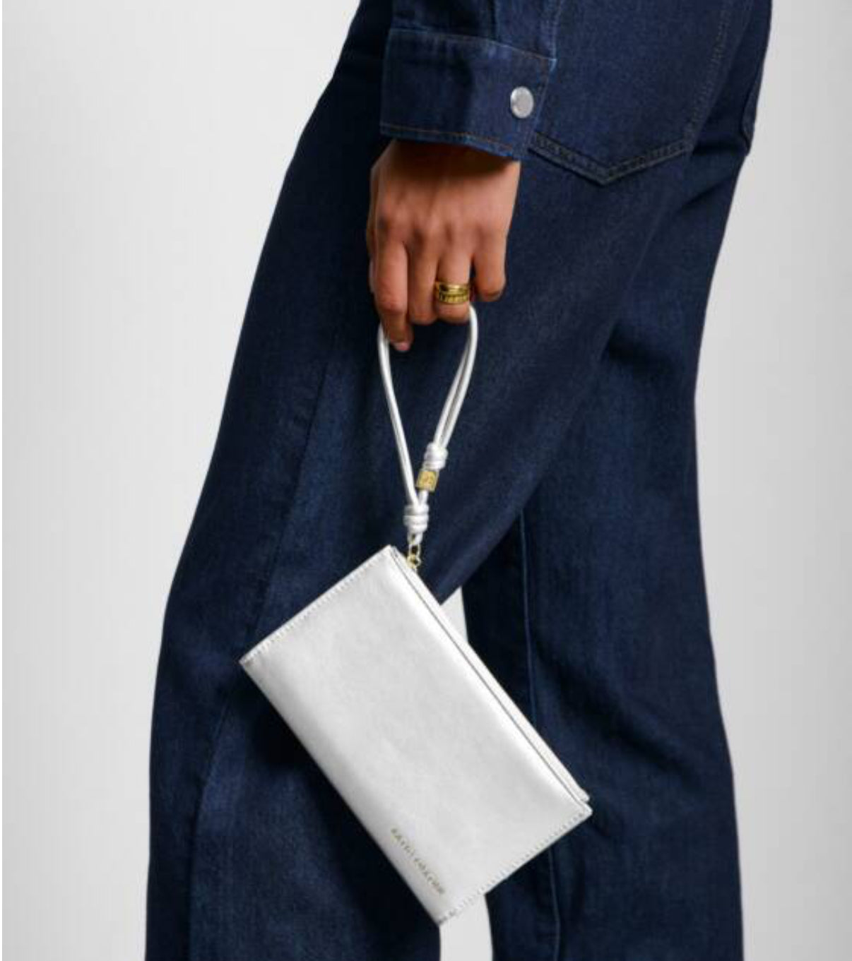 Arden Braided Mini Bag - Silver