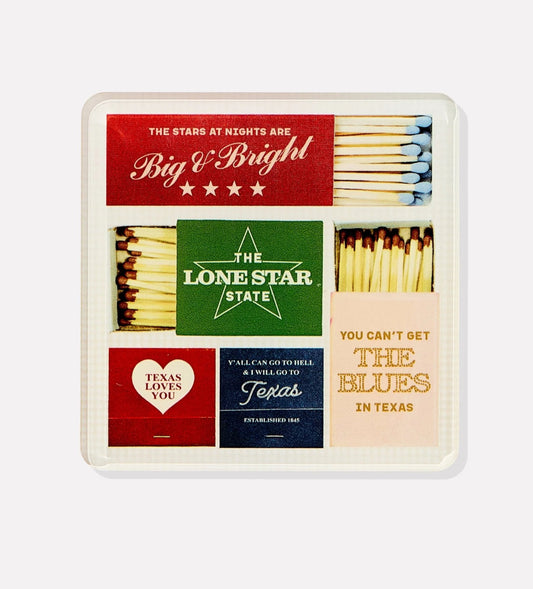 Texas Matchbook Coaster