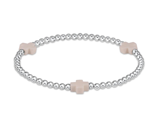Signature Cross Sterling Pattern 3mm Off White