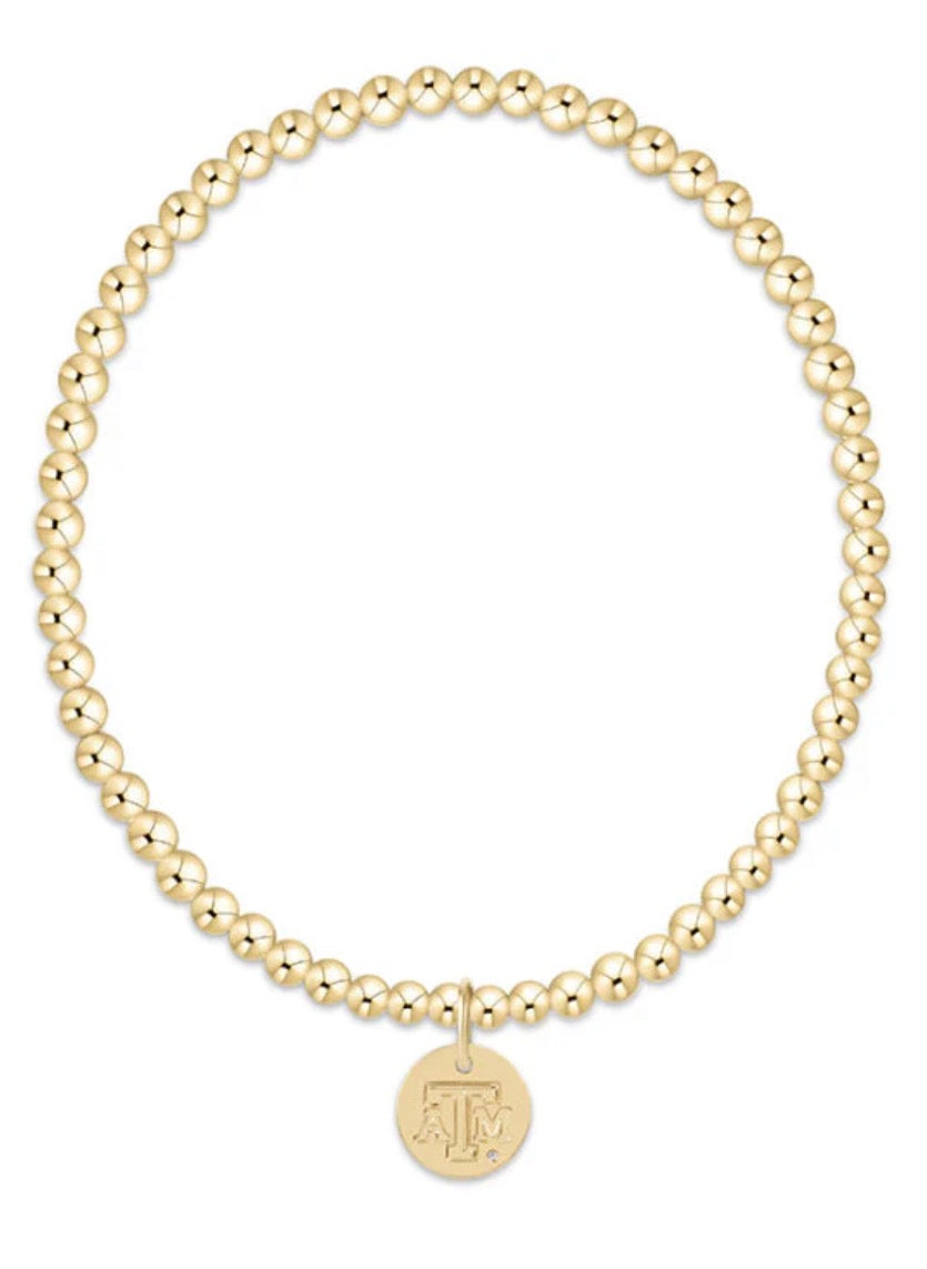 eCollegiate Classic Gold 3mm Bracelet