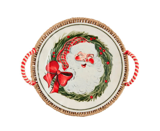 Santa Platter and Basket Set