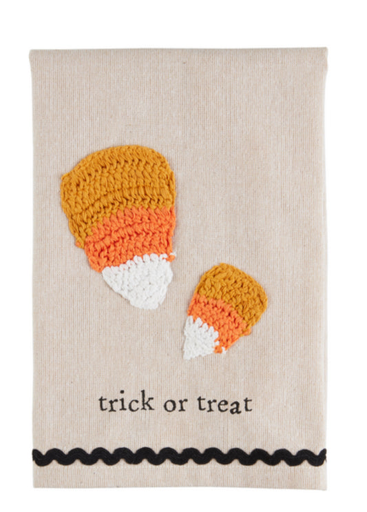 Trick or Treat Crochet Towel