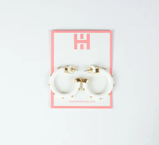 White Mini Hoop with Balls