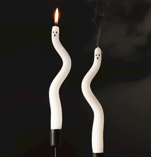 Ghost Taper Candles