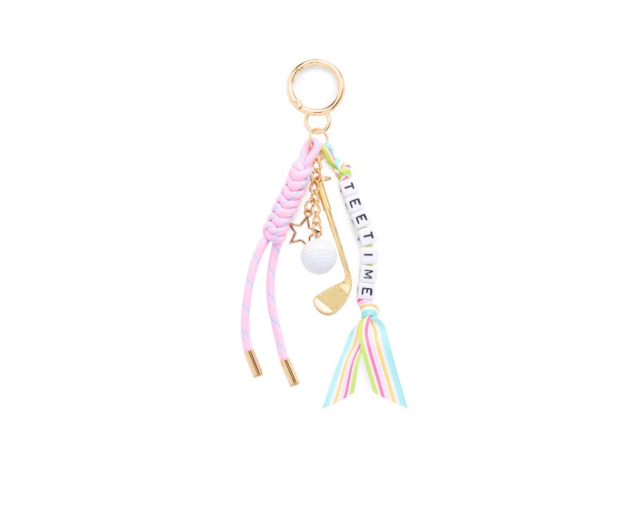 TEE TIME BAG CHARM/KEY RING