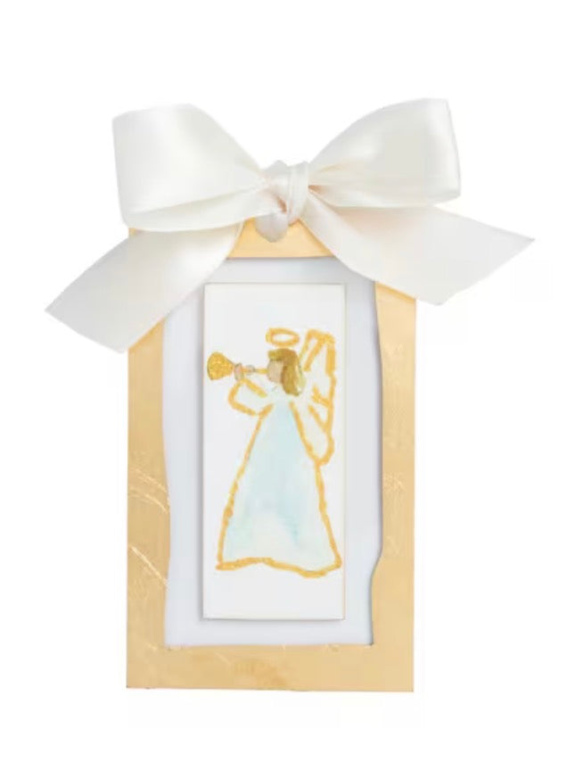 Gold Edge Acrylic Ornament
