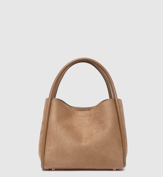 Steffie Mini Suede Tote Bag- Honey