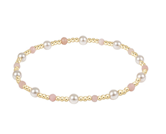 Extends Pearl Sincerity 4mm Gem Bracelet - Pink Opal