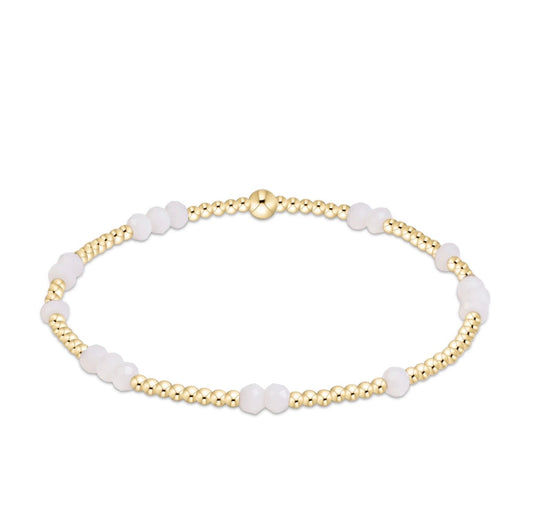 gameday flirty hope unwritten bracelet - white