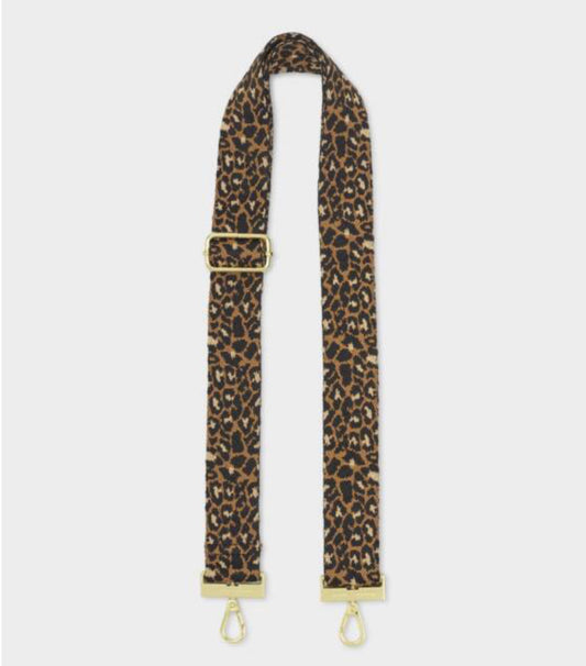 Canvas Strap- Taupe Leopard
