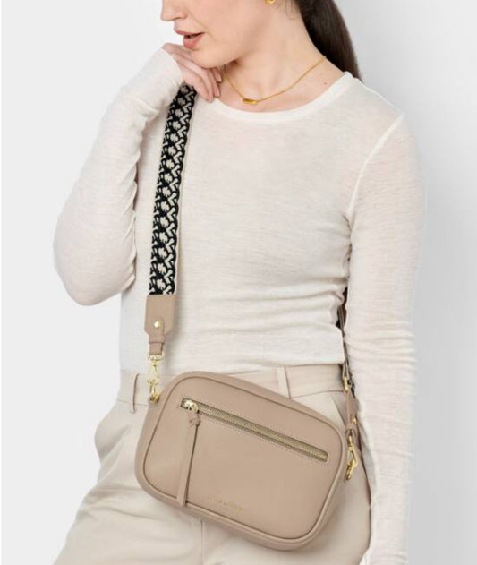 Hallie Crossbody Bag- Light Taupe