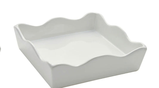 Fireworks Napkins with Ceramic Tray