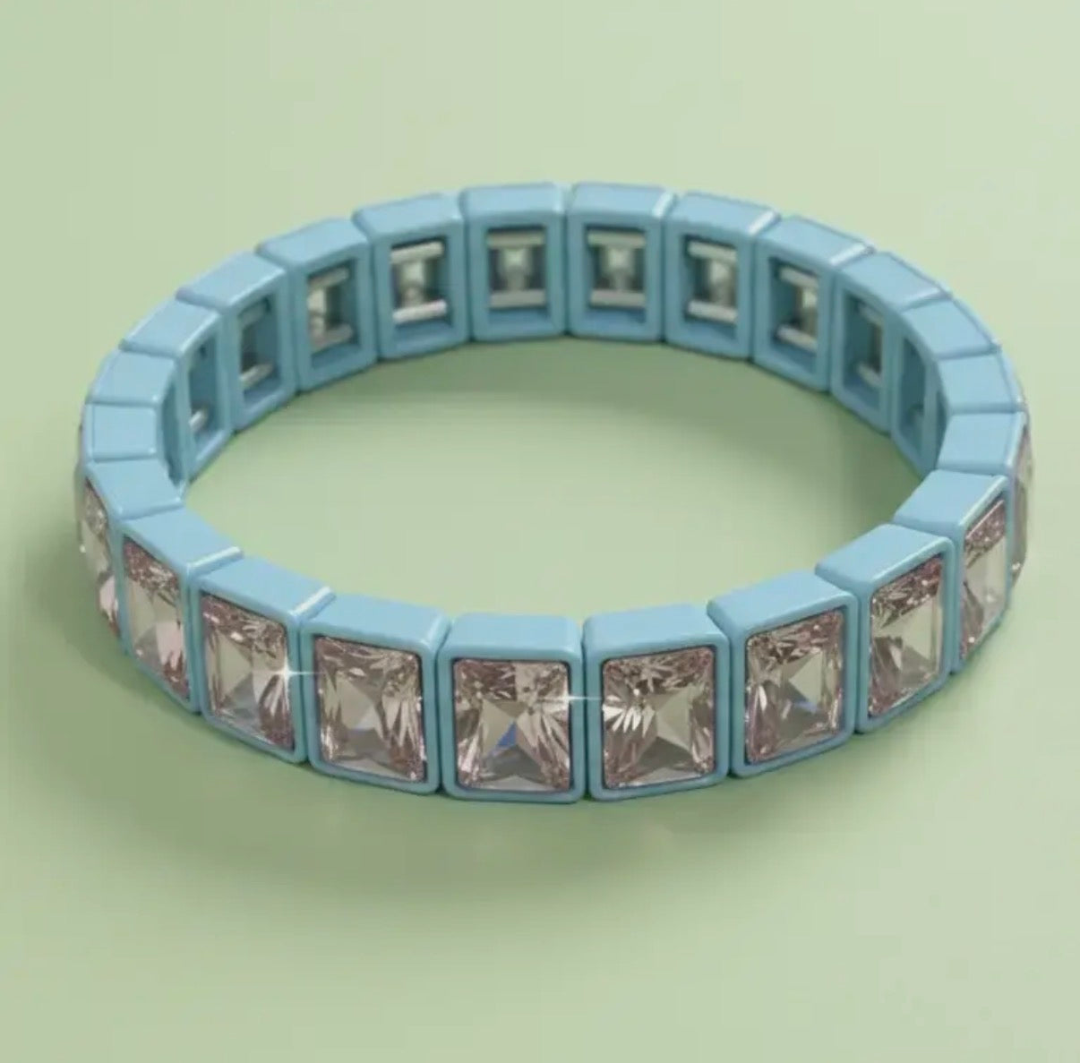 Spring Enamel Stretch Bracelet - Estelle