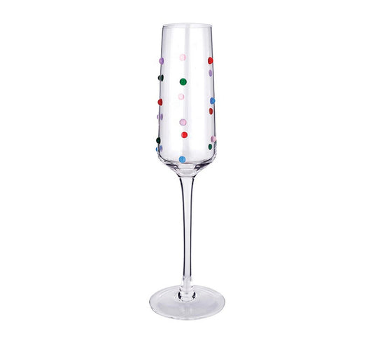 Beaded Champage Glass - Confetti