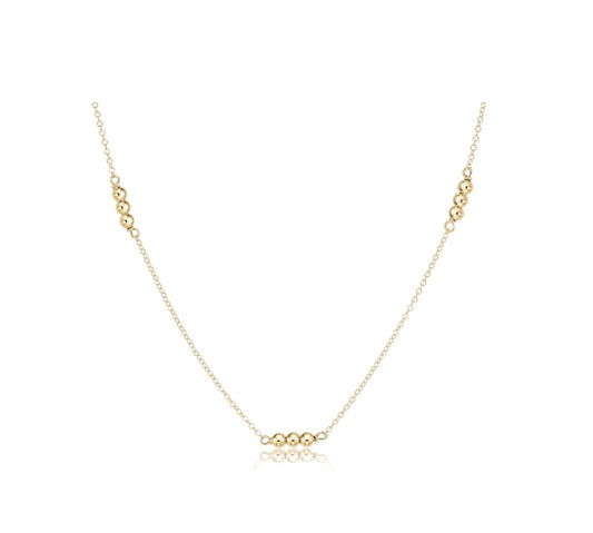 17"  choker joy simplicity chain gold - gold 3mm