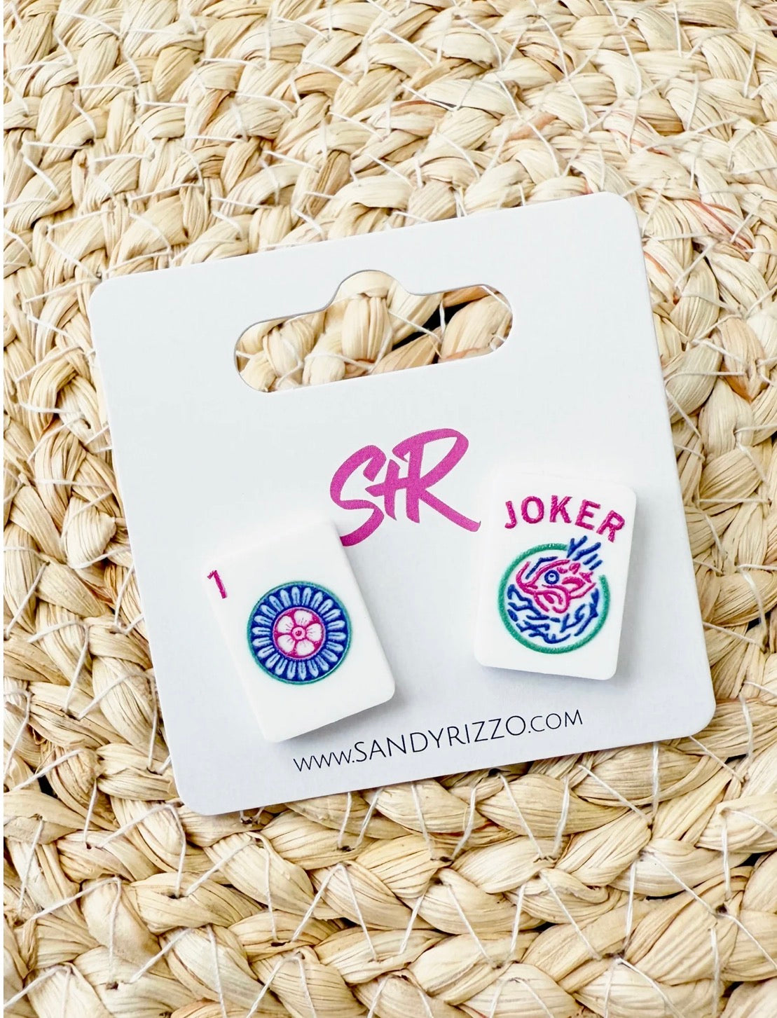 Mahjong Stud Earring